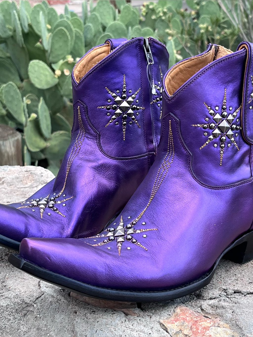 Old Gringo Stelletta Rare Purple Star Studded Women's Western Boots